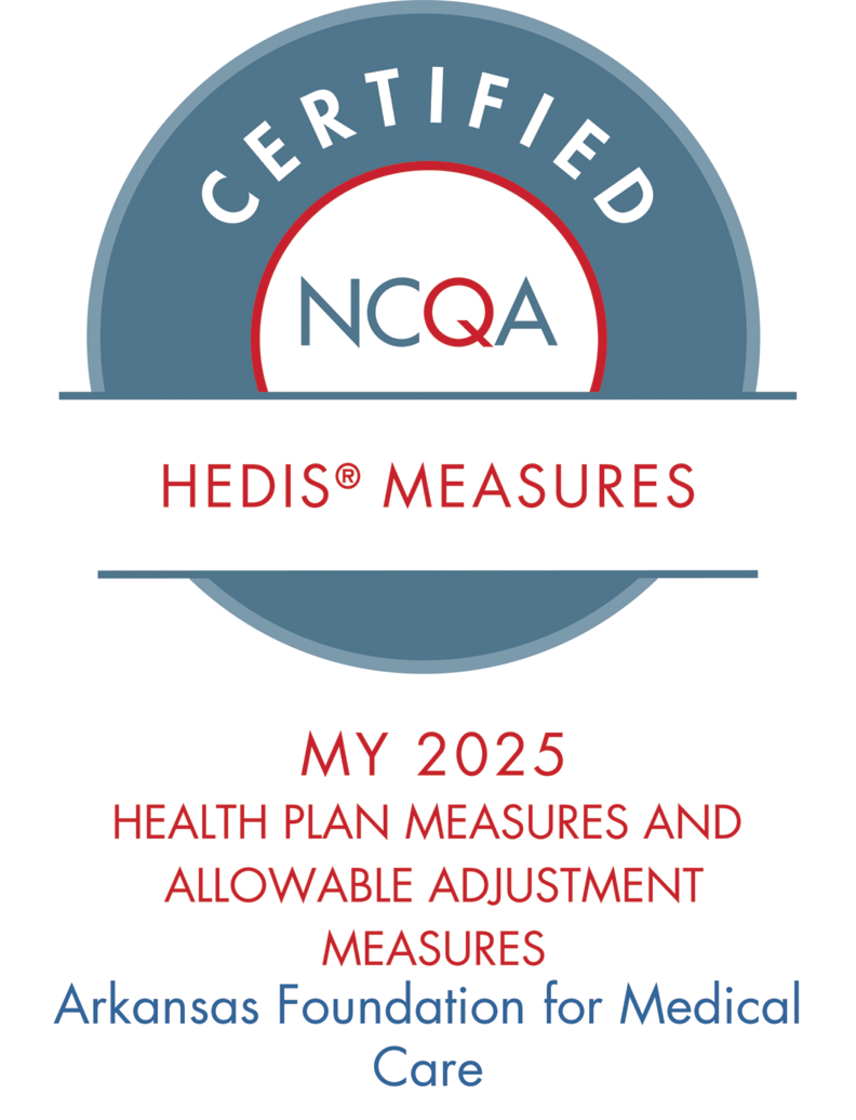 78C Certified HEDIS Measures HP and AA MY 2024 Arkansas Foundation for Medical Care